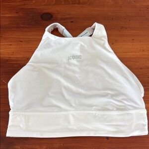 lululemon athletica White Sports Bra High Neck Racerback
